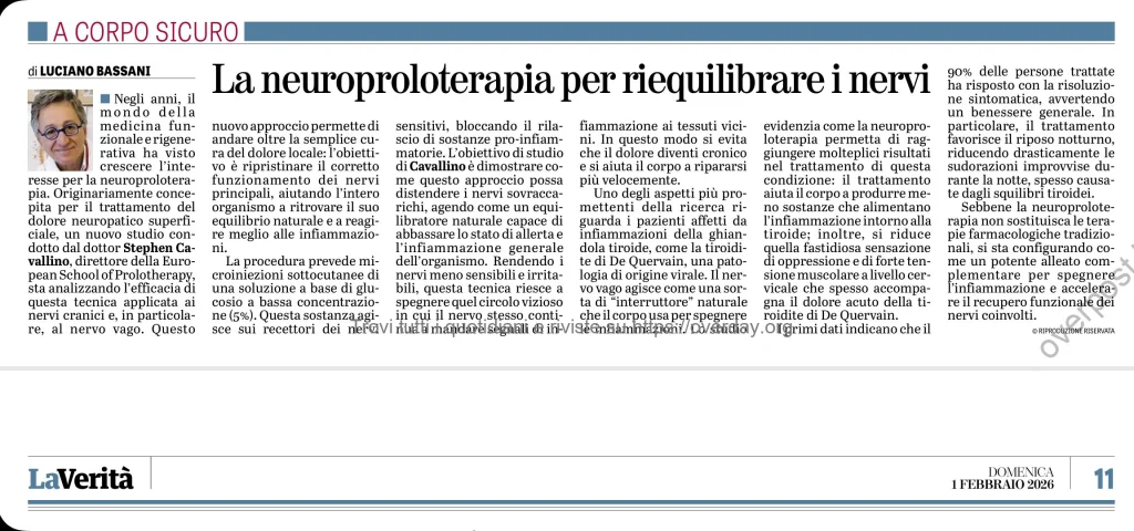 Articolo La Verità 1-2-2026
